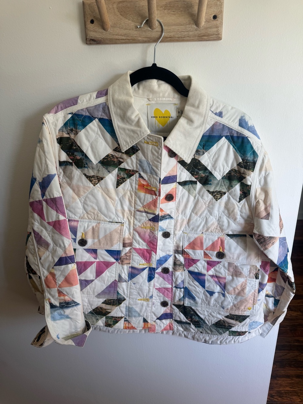 Quilted Sunset Patterned Jacket